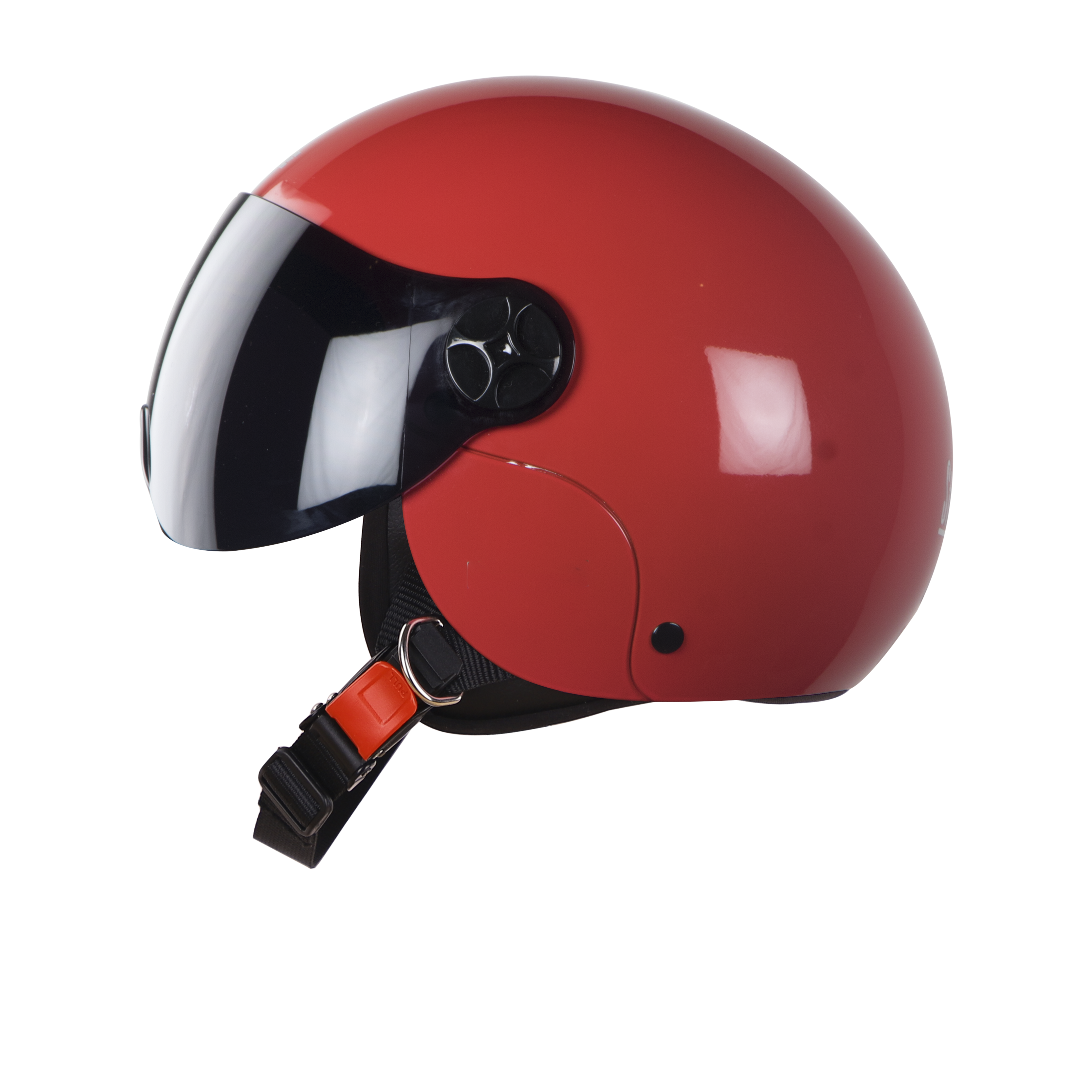 SBH-16 REX GLOSSY RED (FITTED WITH CLEAR VISOR AND SMOKE VISOR ONLY FOR ILLUSTRATION PURPOSE)